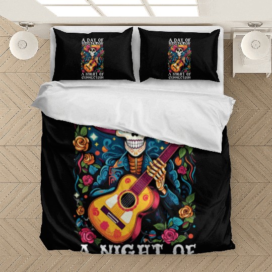 Dia De Los Muertos Sugar Skull Mexican Holiday Bedding Sets
