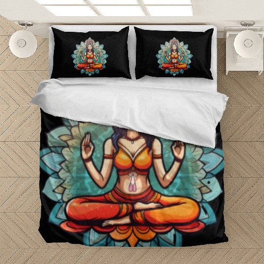 Yoga Meditation Woman Bedding Sets