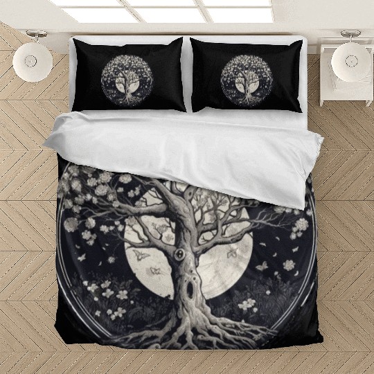 White Tree of Life Bedding Sets