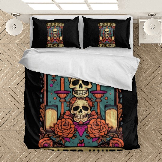 Dia De Los Muertos Sugar Skull Mexican Holiday Bedding Sets