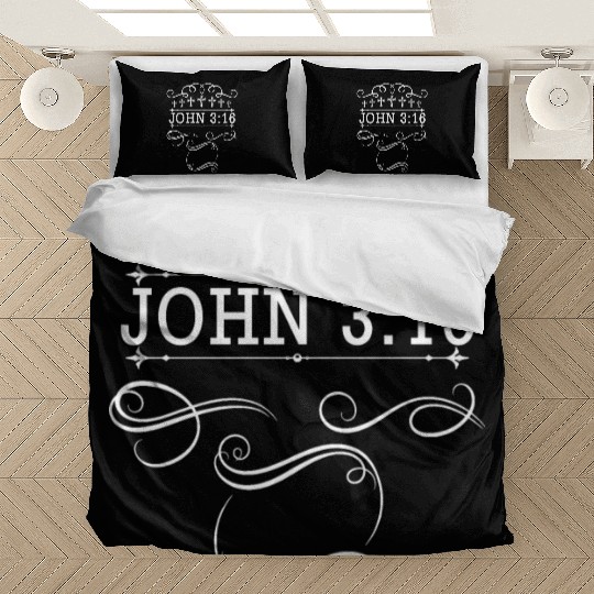 John 3:16 Love Jesus Christian Christmas Bedding Sets