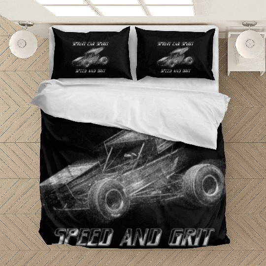 Sprint Car Mom Dirt Track Racing Racing Race Day Bedding Sets