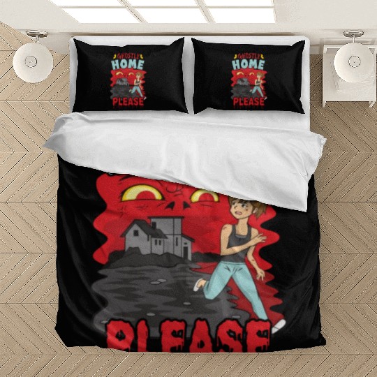 Horror Paranormal Haunted House Spooky Halloween Bedding Sets