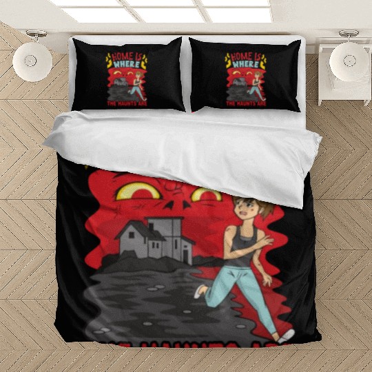 Horror Paranormal Haunted House Spooky Halloween Bedding Sets