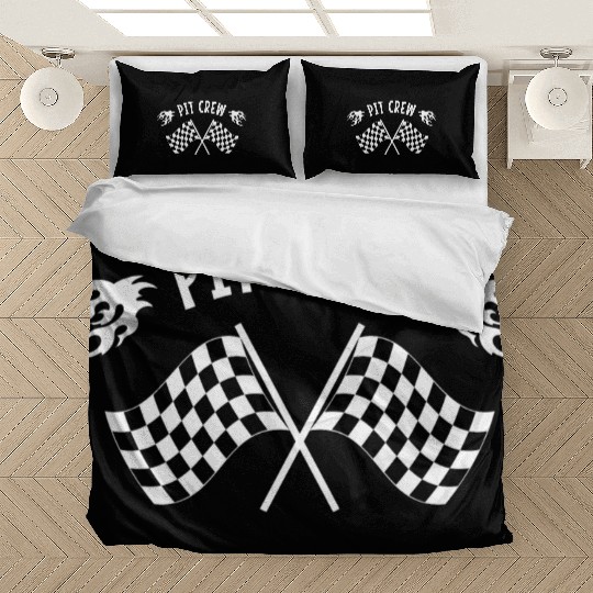 Pit Crew Racing Mechanic Car Parts Race Track Bedding Sets