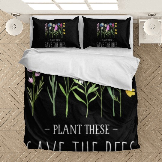 Plant These Save The Bees Colorful Wildflowers Bedding Sets