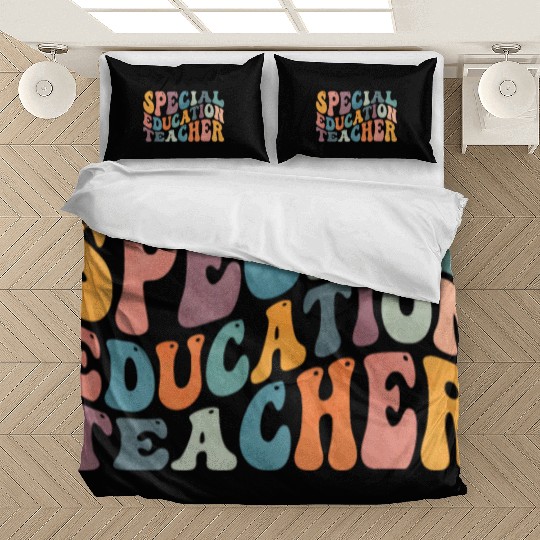 Groovy Special Education Teacher SPED Bedding Sets