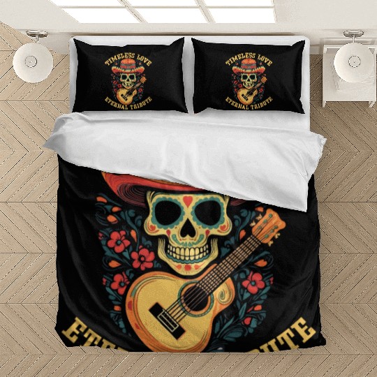 Dia De Los Muertos Sugar Skull Mexican Holiday Bedding Sets