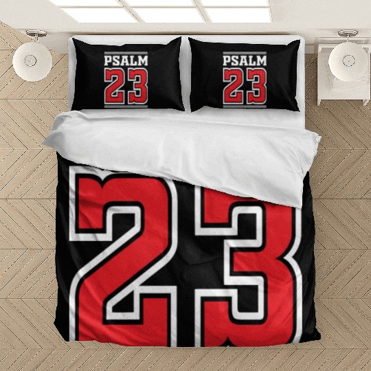 Psalm 23 Bible Text Love Jesus Christian Christmas Bedding Sets