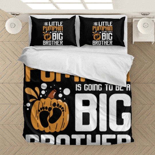 Pregnancy Thanksgiving pumpkin big brother Bedding Sets