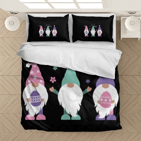 Happy Easter 2020 Gnome Egg Hunt Swea Bedding Sets
