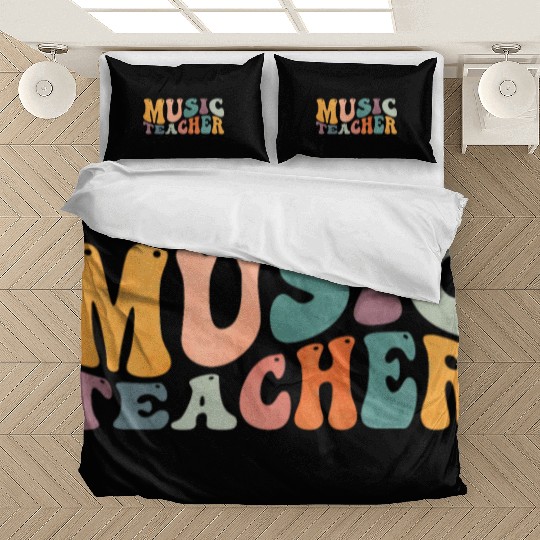 Groovy Music Teacher Musician Teaching Bedding Sets