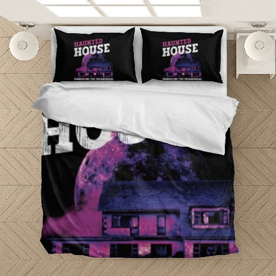 Horror Paranormal Haunted House Spooky Halloween Bedding Sets