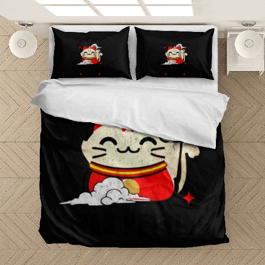 Sorry I'm Late I Was Petting a Cat Always Late Cat Bedding Sets