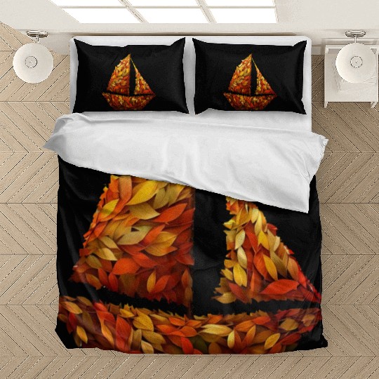 Autumn Sailing amidst Colorful Leaves Bedding Sets