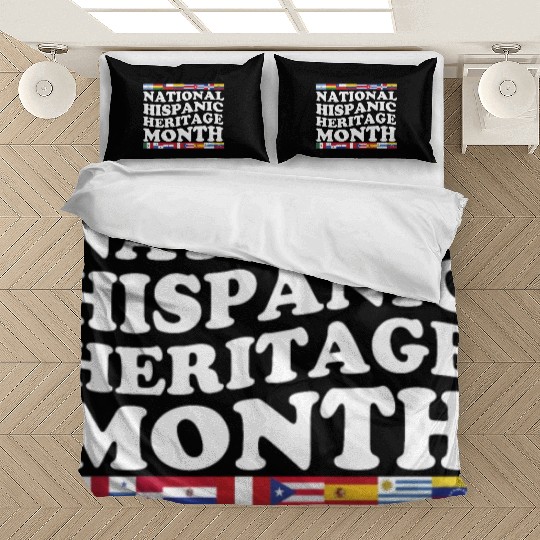 Hispanic Heritage Month National Latino Countries Bedding Sets