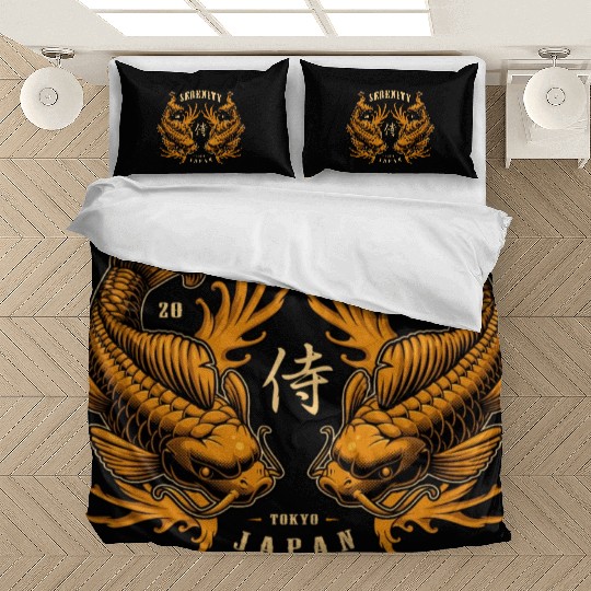 Double Pisces Serenity Koi Bedding Sets