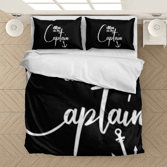 Dibs On The Captain Funny Captain Wife Captain Bedding Sets