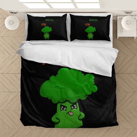 Maybe Broccoli Doesnt Like You Either Funny Kawaii Bedding Sets