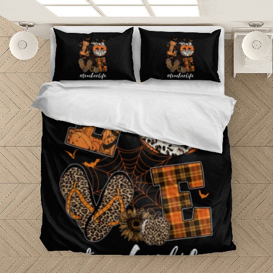 Love Teacher Life Teaching Lovers Halloween Bedding Sets