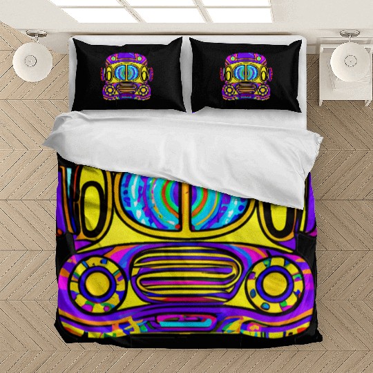 Tie Dye School Bus Bedding Sets
