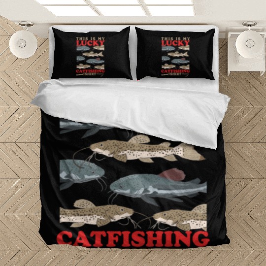 Catfish Fishing Lucky Catfishing Bedding Sets
