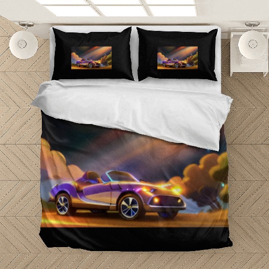 Car in Galaxy World Bedding Sets