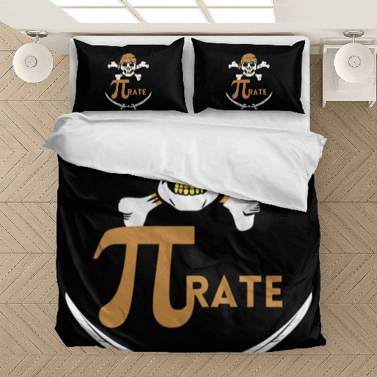 Marh Pi Day Funny Pirate Funny Pi Day Bedding Sets