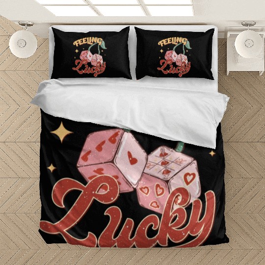 Feeling Lucky Tic Tac Toe Love Game Valentine Gift Bedding Sets