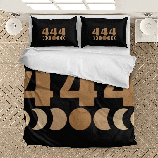 Moon Cycle Brown Angel Numbers 444 Bedding Sets