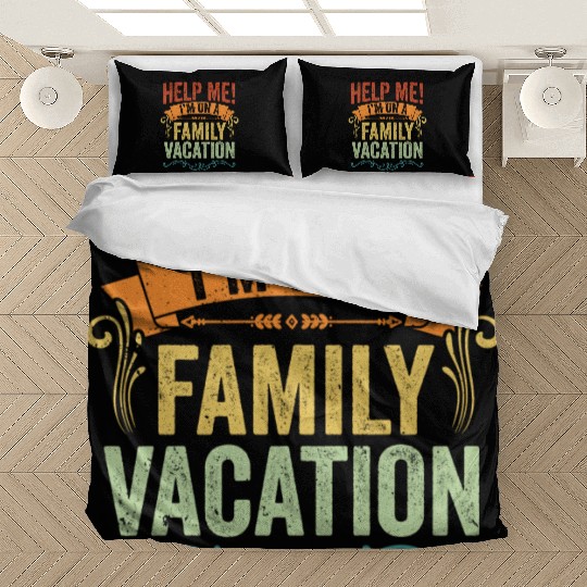 Help Me I m On A Family Vacation Vintage Vacation Bedding Sets