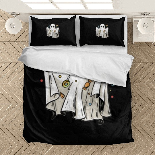 Spooky Season Ghost Halloween Trick Or Treat Bedding Sets