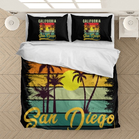 Friends Summer Travel Family Vacation san diego Bedding Sets