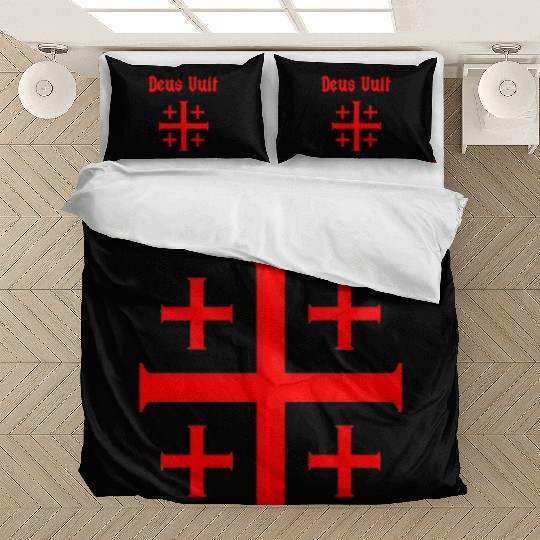 Jerusalem Cross Crus Emblem Knights Templar Bedding Sets