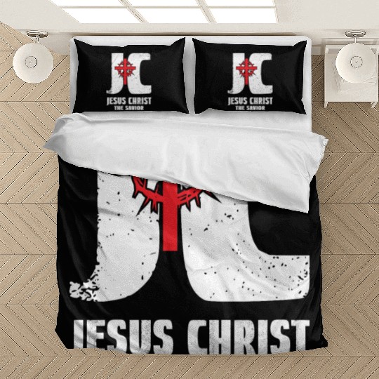 JC Jesus Christ My Savior Love Jesus Christian Bedding Sets