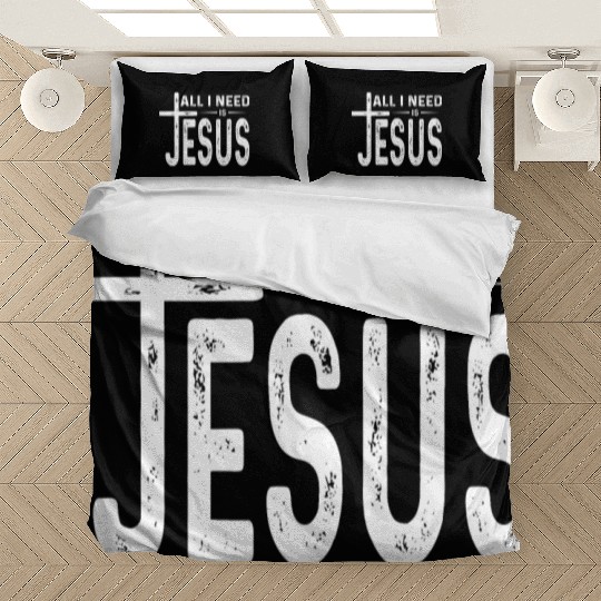 All I Need Is Jesus Love Jesus Christian Christmas Bedding Sets