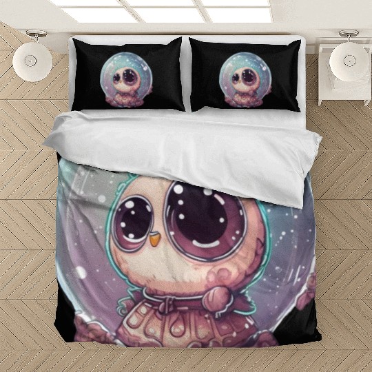 Little Owl Creature Trapped In Bubble Bedding Sets
