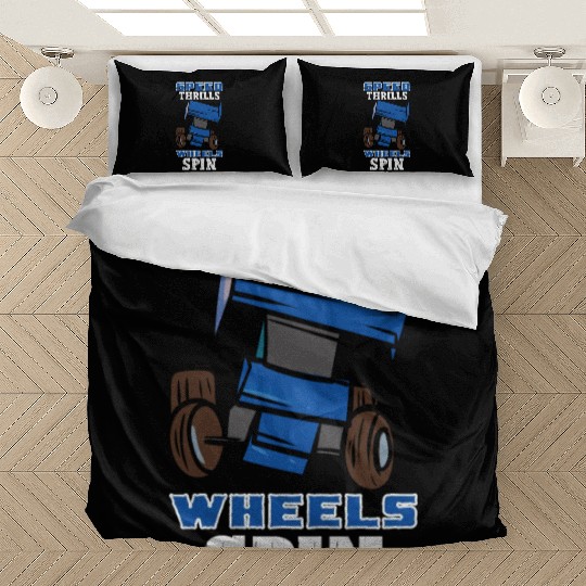 Sprint Car Mom Dirt Track Racing Racing Race Day Bedding Sets