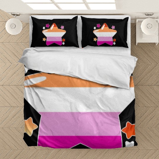 Lgbtq Pride Flag Stars Lesbian Bedding Sets