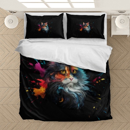 Persian Cat Realistic Animal Portrait Bedding Sets