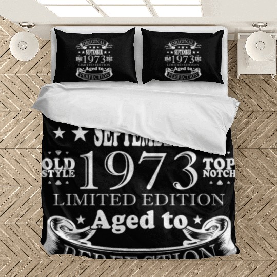 september 1973 Anniversary september 1973 septembe Bedding Sets