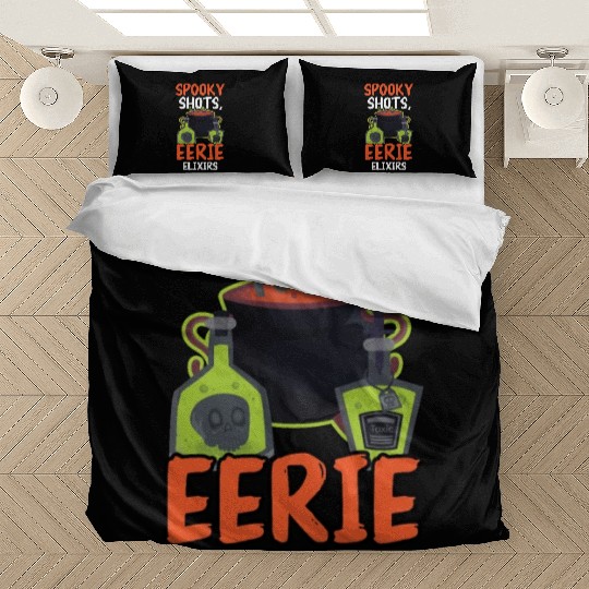 Spooky Shots Eerie Elixirs Bartender Halloween Bedding Sets