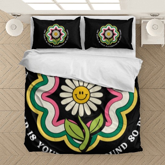 Flower Quote Playground Bedding Sets