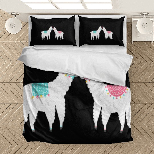 Llama Summer Wedding Anniversary Enet Bedding Sets