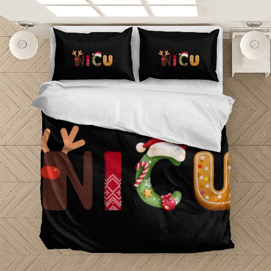 Cute NICU Christmas design Bedding Sets