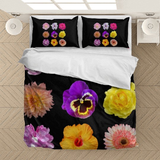 Colorful spring flowers pattern Bedding Sets