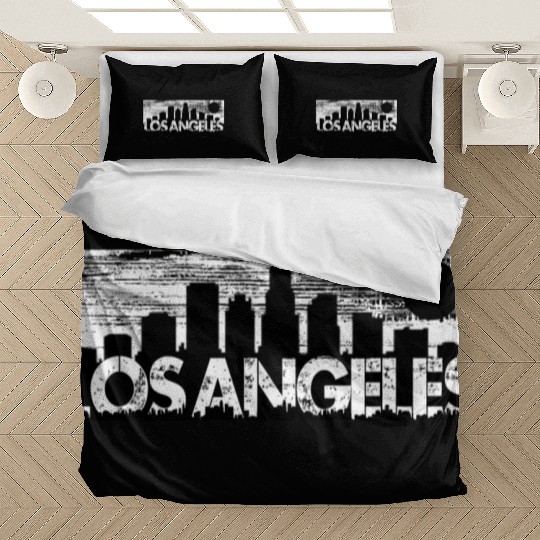 Los Angeles Cityscape Street Wear Bedding Sets