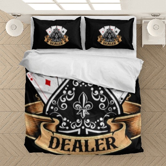 Classic Blackjack Dealer Gambling Card Game Casino Bedding Sets