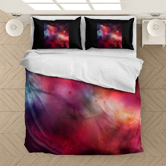 Galaxy nebula abstract design Bedding Sets