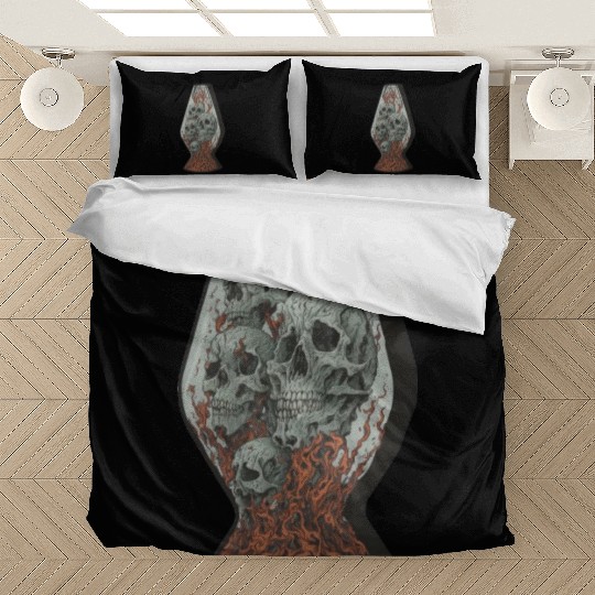 Creepy Skulls In Vase Bedding Sets